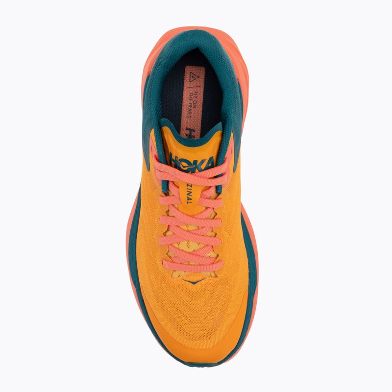 Scarpe da corsa da donna HOKA Zinal giallo radioso/camelia 6