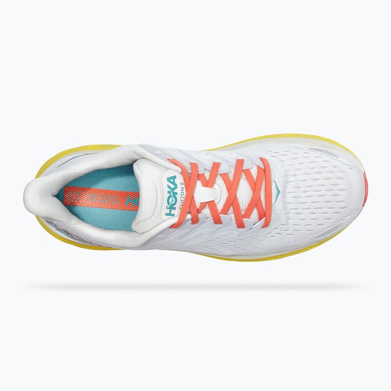 Scarpe da corsa da uomo HOKA Clifton 8 Wide blanc de blanc/illuminante 13