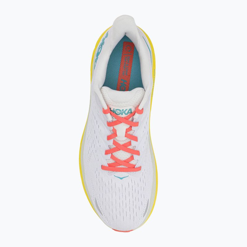 Scarpe da corsa da uomo HOKA Clifton 8 Wide blanc de blanc/illuminante 6