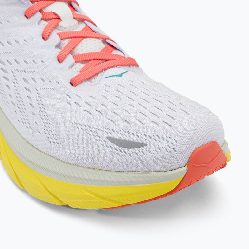 Scarpe da corsa da uomo HOKA Clifton 8 Wide blanc de blanc/illuminante 7