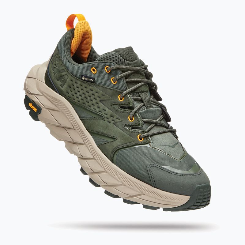 Scarpe da trekking da uomo HOKA Anacapa Low GTX borsone/giallo radiante 12