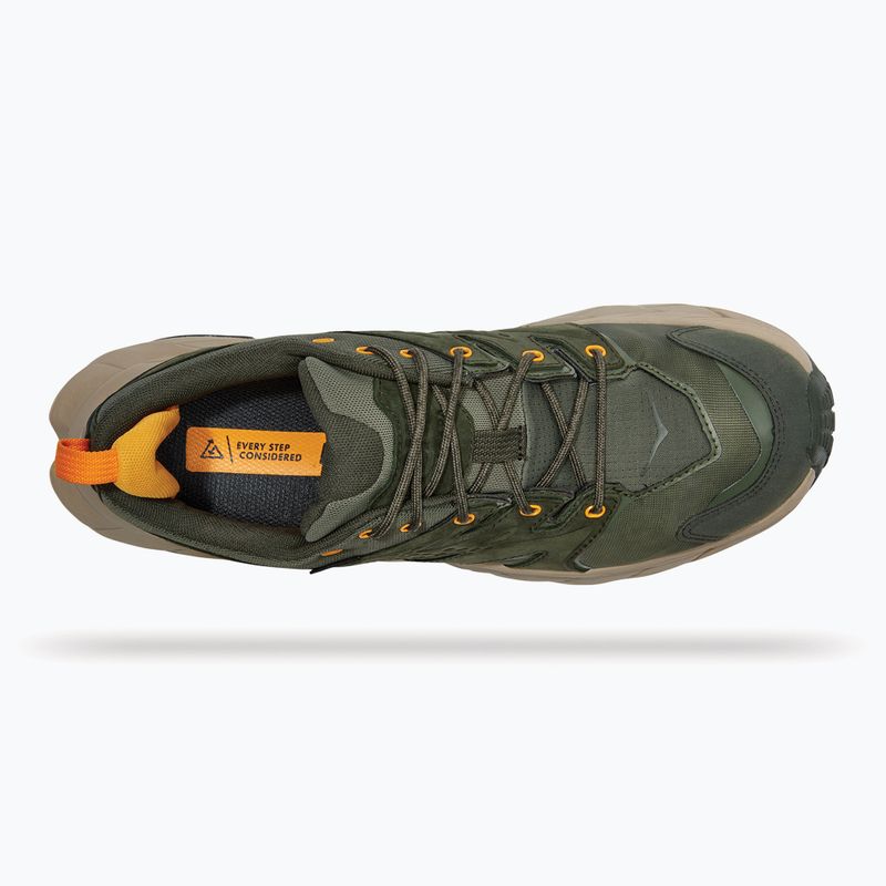 Scarpe da trekking da uomo HOKA Anacapa Low GTX borsone/giallo radiante 15