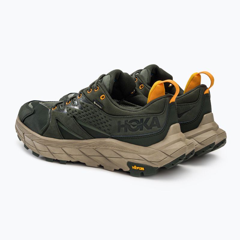 Scarpe da trekking da uomo HOKA Anacapa Low GTX borsone/giallo radiante 3