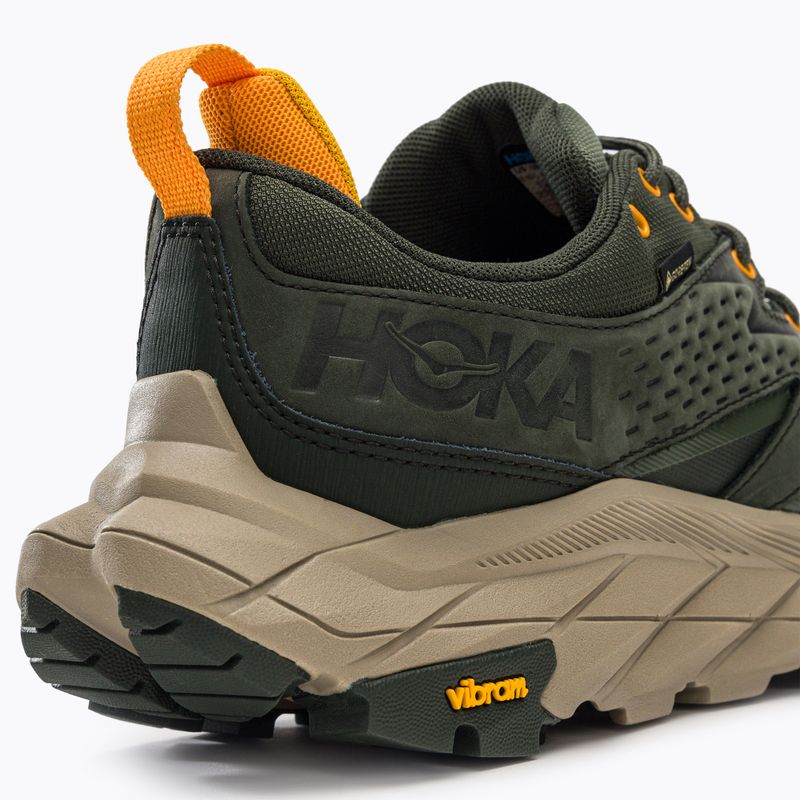 Scarpe da trekking da uomo HOKA Anacapa Low GTX borsone/giallo radiante 8