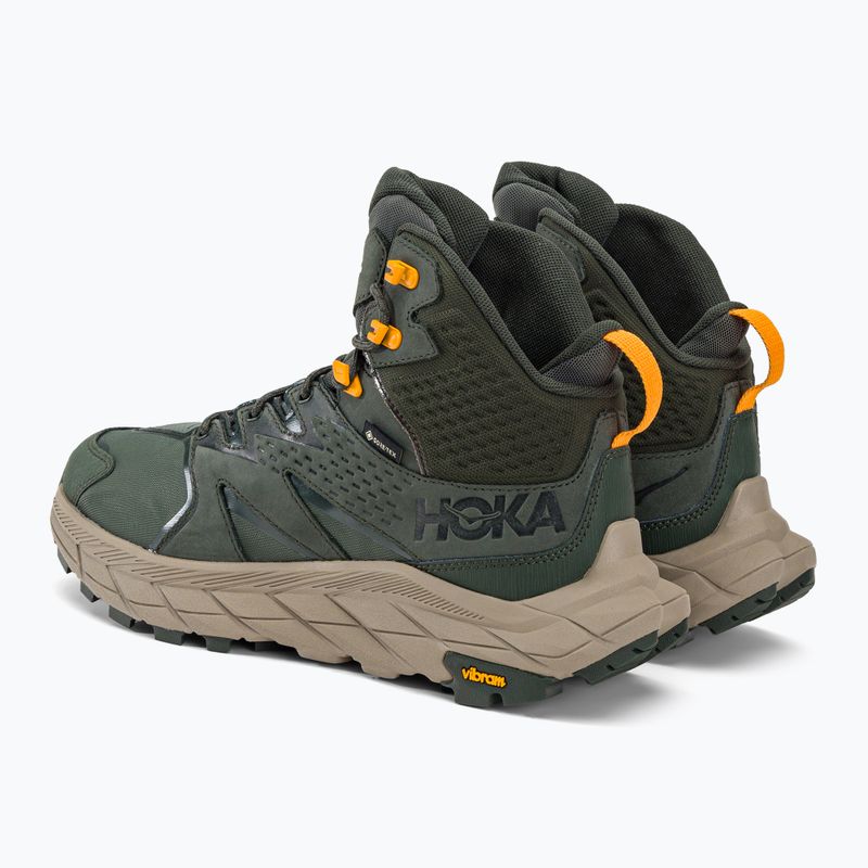 Scarponi da trekking da uomo HOKA Anacapa Mid GTX timo/giallo radiante 3