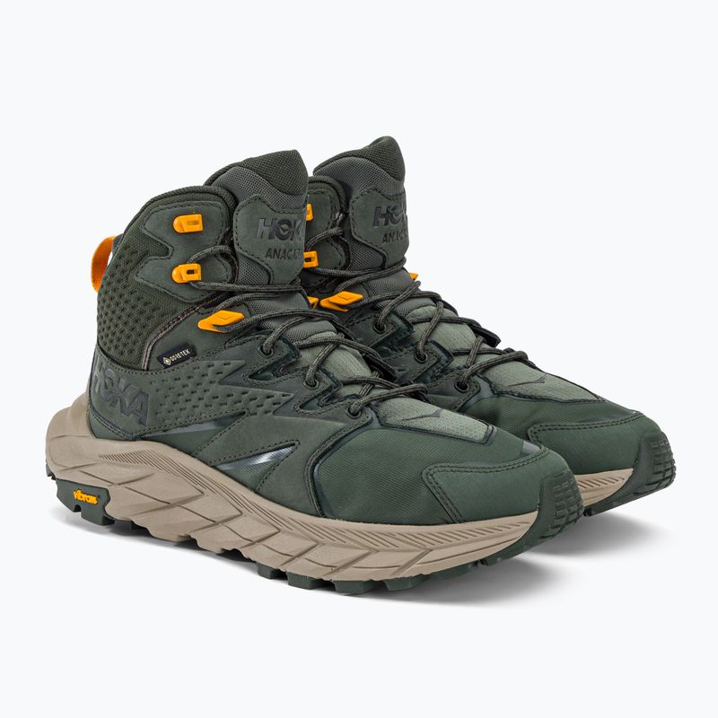 Scarponi da trekking da uomo HOKA Anacapa Mid GTX timo/giallo radiante 4