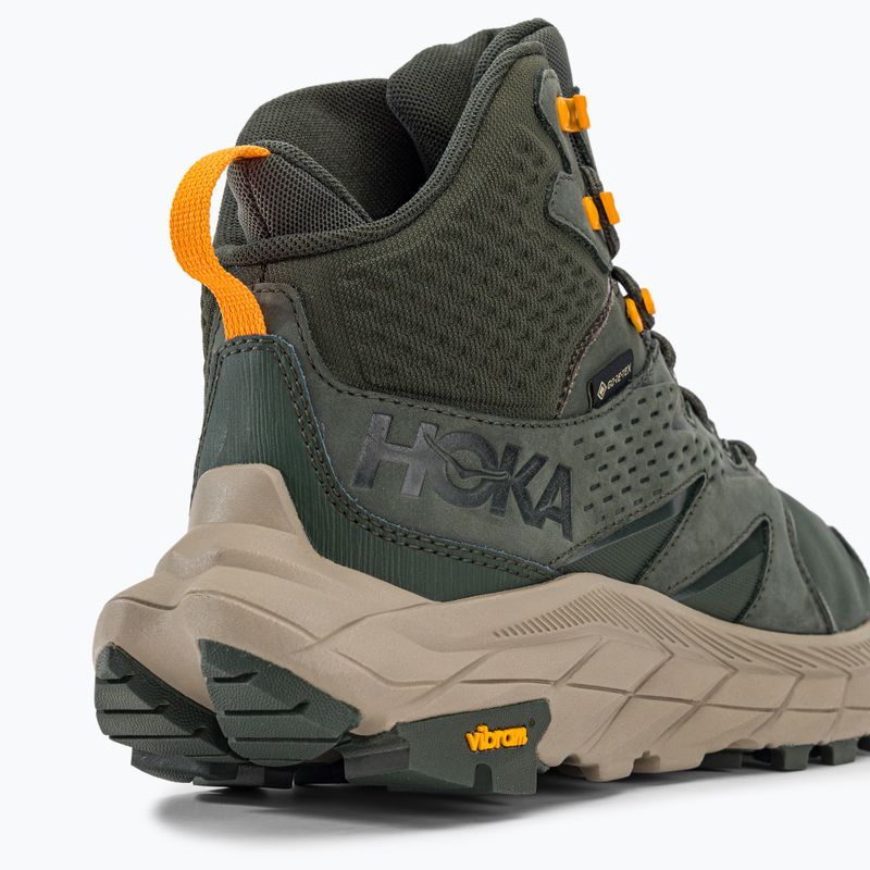 Scarponi da trekking da uomo HOKA Anacapa Mid GTX timo/giallo radiante 8