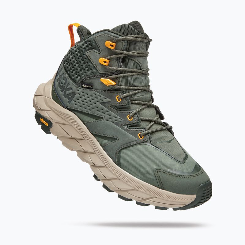 Scarponi da trekking da uomo HOKA Anacapa Mid GTX timo/giallo radiante 11