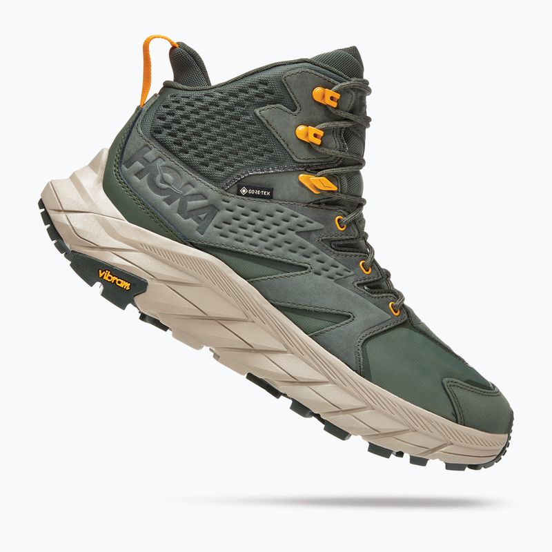 Scarponi da trekking da uomo HOKA Anacapa Mid GTX timo/giallo radiante 12