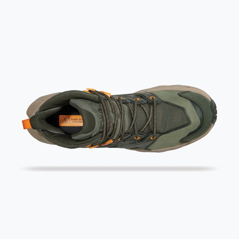 Scarponi da trekking da uomo HOKA Anacapa Mid GTX timo/giallo radiante 17