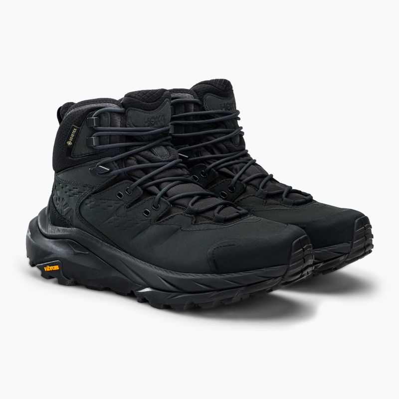 Scarpe da trekking da uomo HOKA Kaha 2 GTX nero/nero 4