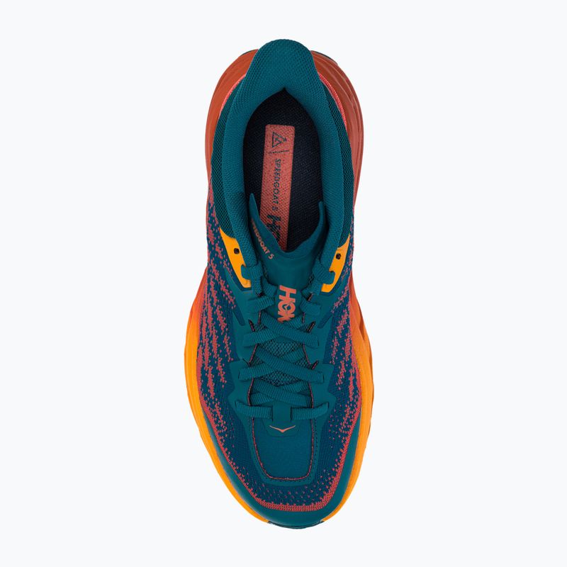 Scarpe da corsa da donna HOKA Speedgoat 5 blu corallo/camelia 6