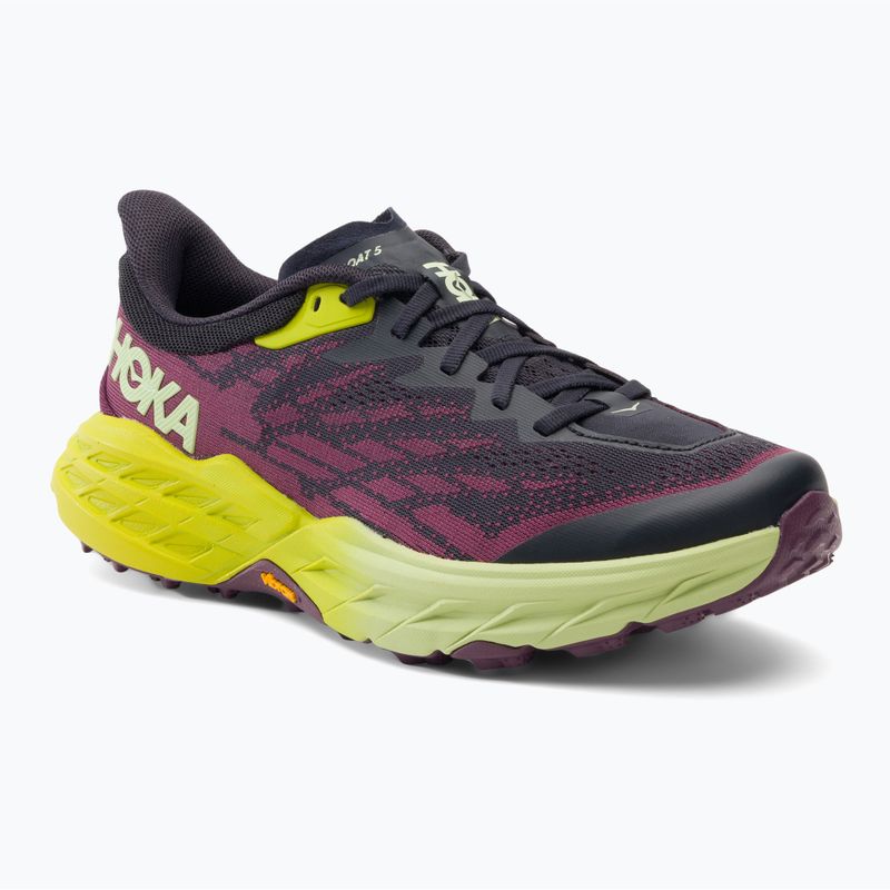 Scarpe da corsa da donna HOKA Speedgoat 5 blu grafite/sera primula