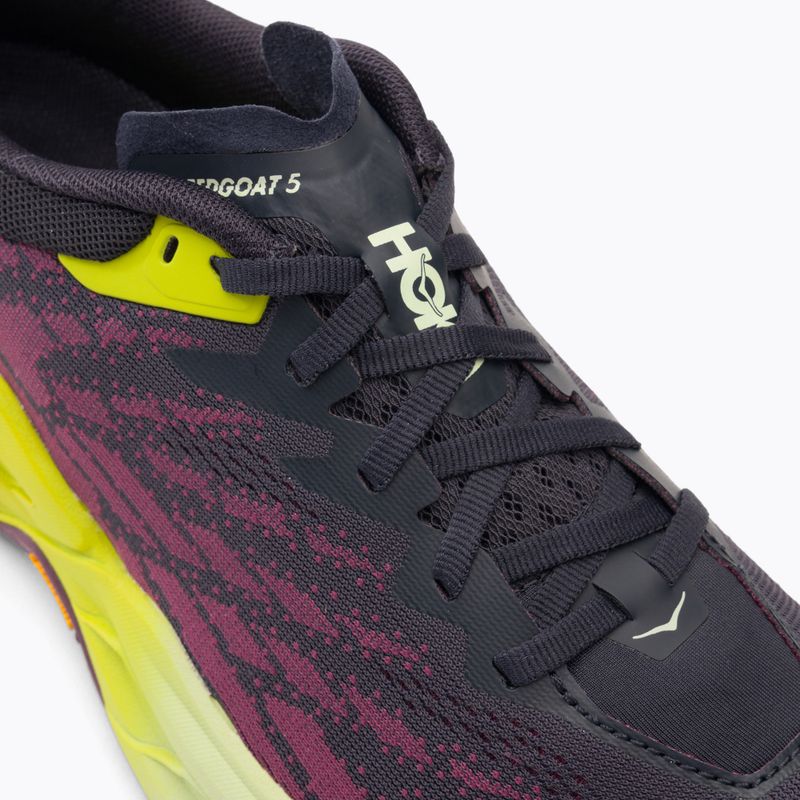 Scarpe da corsa da donna HOKA Speedgoat 5 blu grafite/sera primula 8