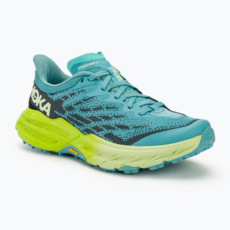 Scarpe da corsa da donna HOKA Speedgoat 5 coastal shade/green glow