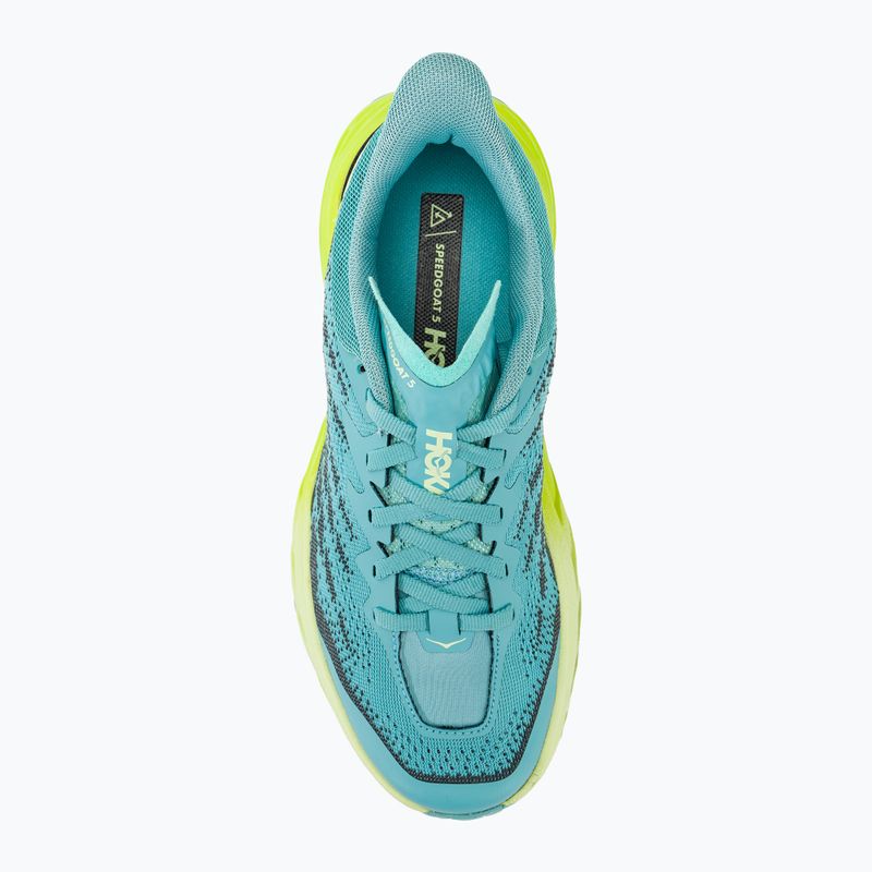 Scarpe da corsa da donna HOKA Speedgoat 5 coastal shade/green glow 6