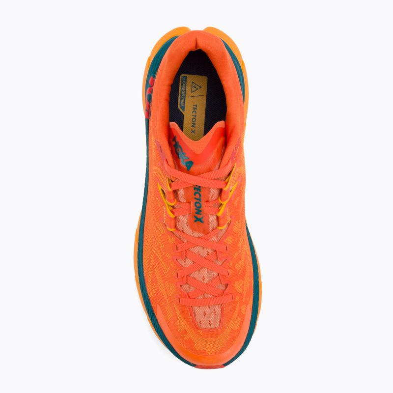 Scarpe da corsa da uomo HOKA Tecton X arancio cachi/giallo radiante 6