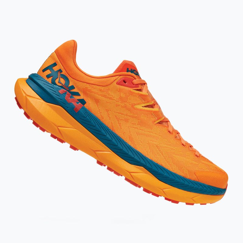 Scarpe da corsa da uomo HOKA Tecton X arancio cachi/giallo radiante 7
