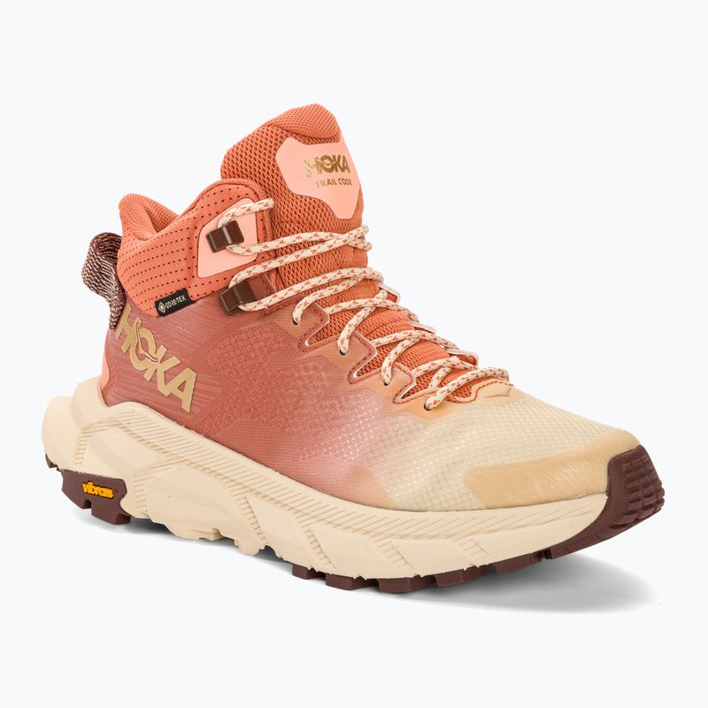 Scarpe da trekking da donna HOKA Trail Code GTX, cotte al sole/panettone
