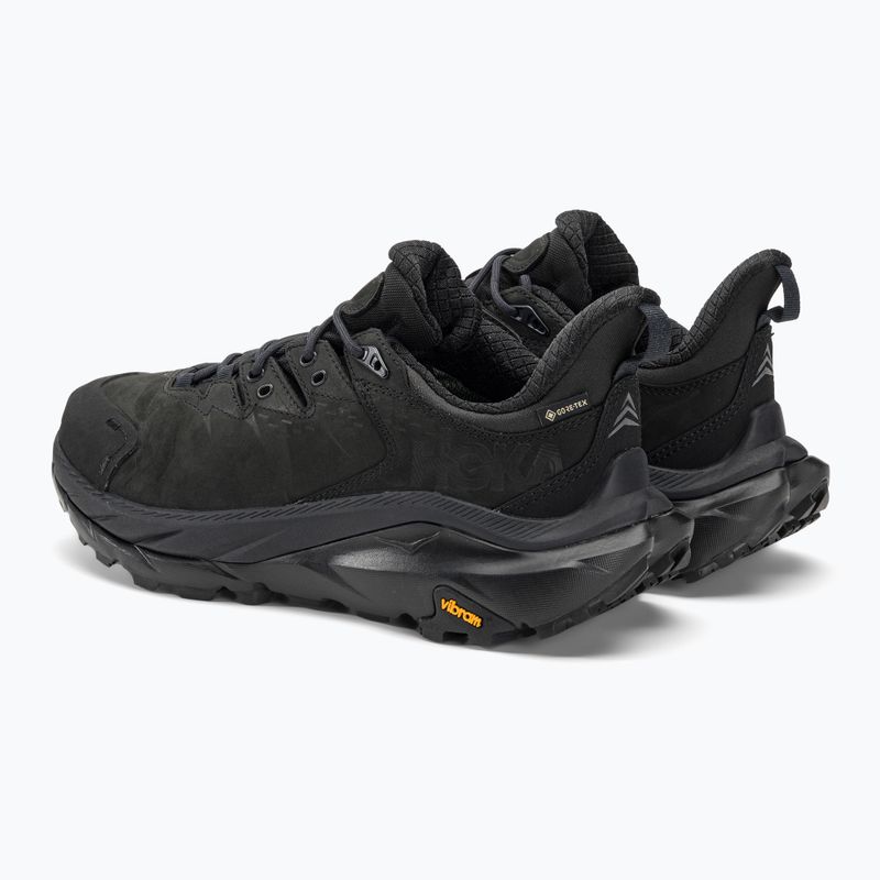 Scarpe da trekking da uomo HOKA Kaha 2 Low GTX nero/nero 3