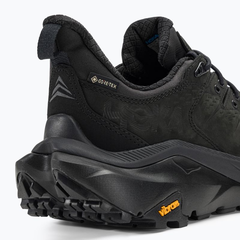 Scarpe da trekking da uomo HOKA Kaha 2 Low GTX nero/nero 9