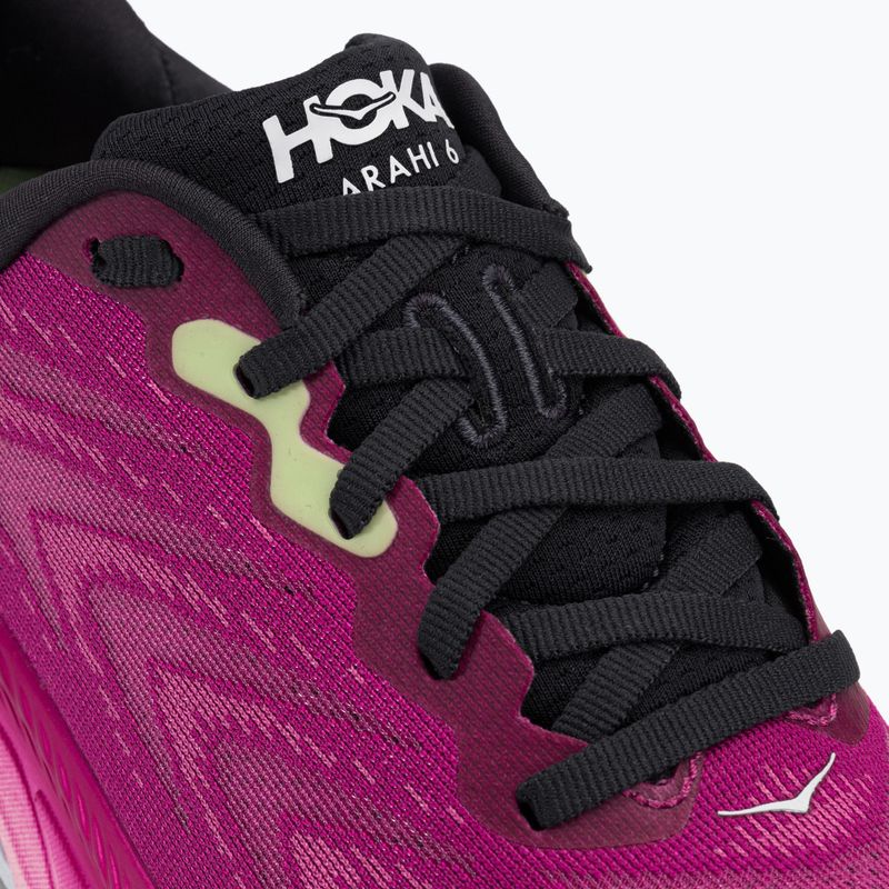 Scarpe da corsa da donna HOKA Arahi 6 festival fucsia/ibis rose 9