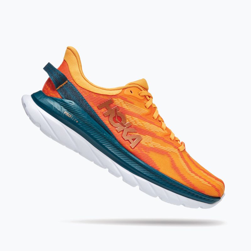 Scarpe da corsa da uomo HOKA Mach Supersonic giallo radiante/camelia 8