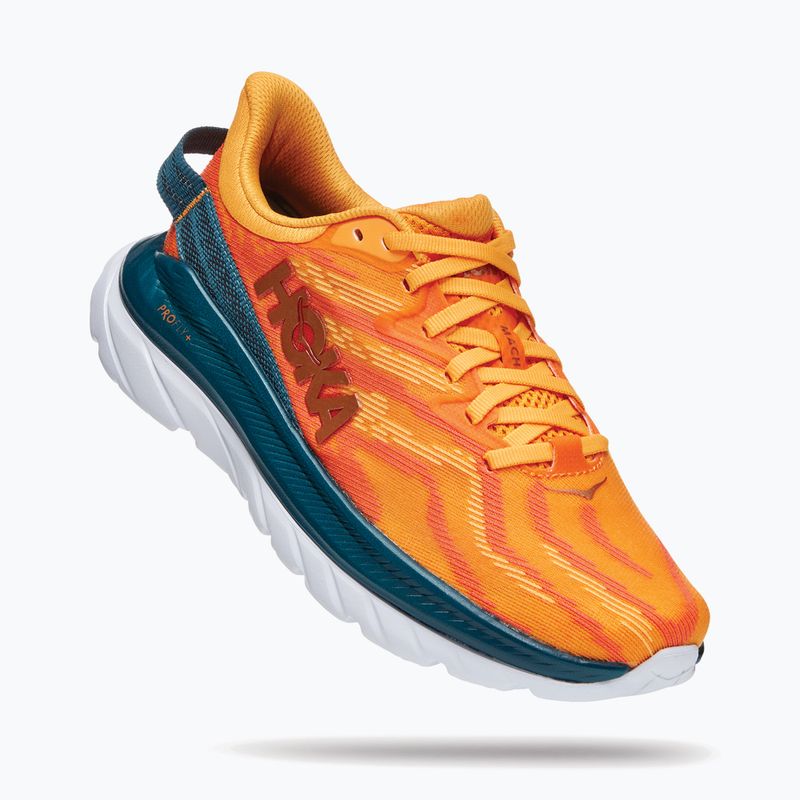 Scarpe da corsa da donna HOKA Mach Supersonic giallo radiante/camelia 7