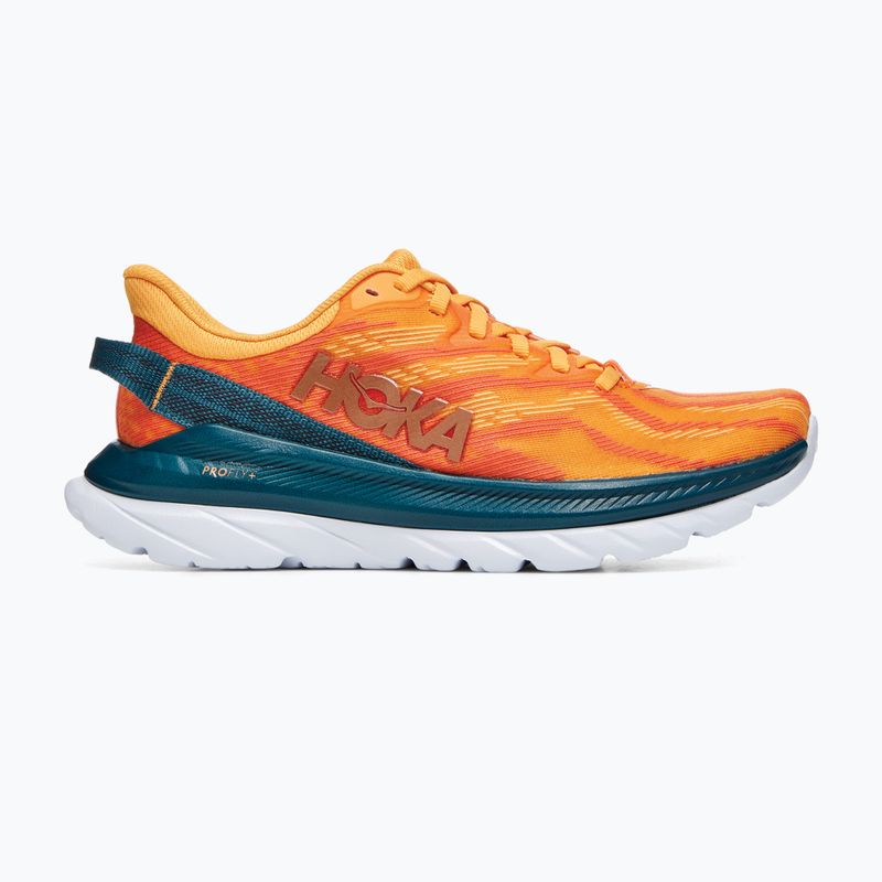 Scarpe da corsa da donna HOKA Mach Supersonic giallo radiante/camelia 8