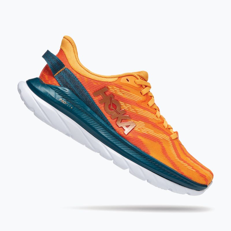 Scarpe da corsa da donna HOKA Mach Supersonic giallo radiante/camelia 10