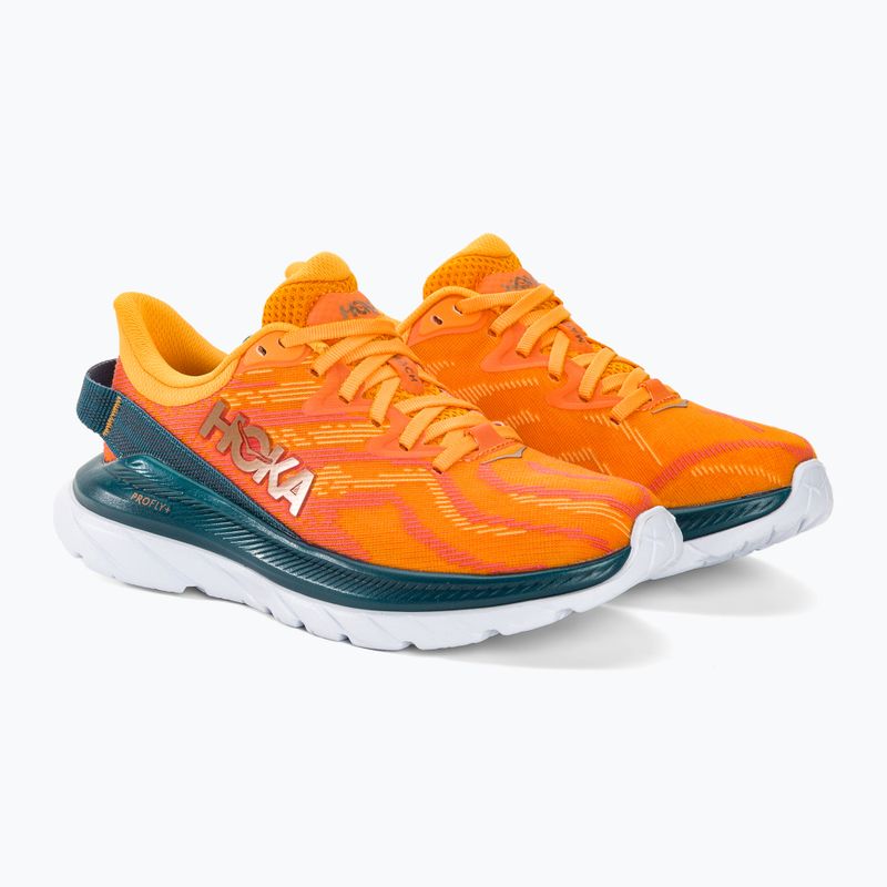 Scarpe da corsa da donna HOKA Mach Supersonic giallo radiante/camelia 4