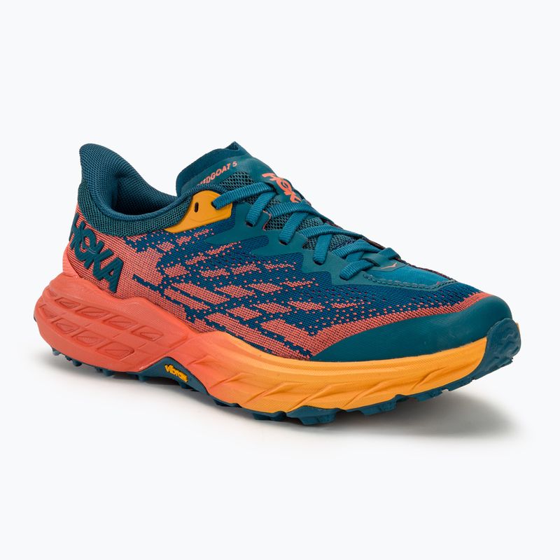 Scarpe da corsa da donna HOKA Speedgoat 5 Wide blu corallo/camelia