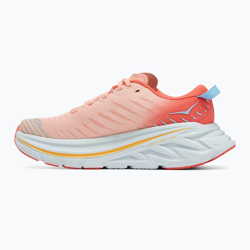 Scarpe da corsa da donna HOKA Bondi X caellia/peach parfait 9