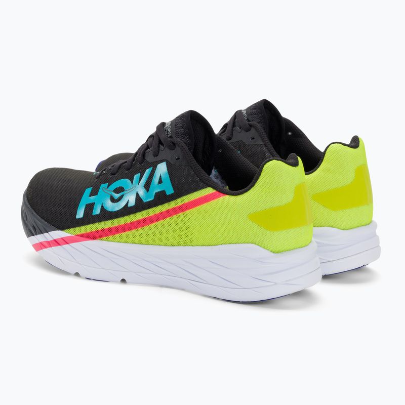 HOKA Rocket X nero/serale primula scarpa da corsa 3