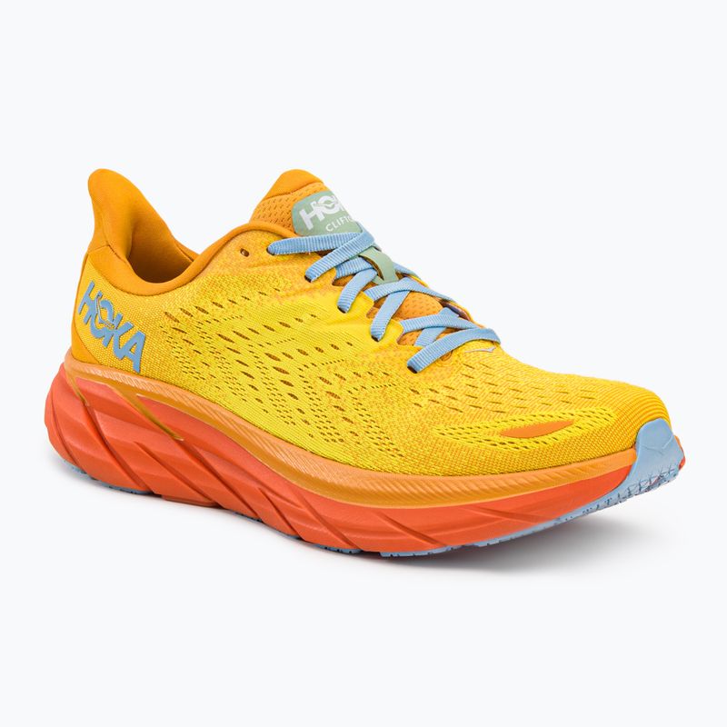 Scarpe da corsa da uomo HOKA Clifton 8, giallo radioso/mais