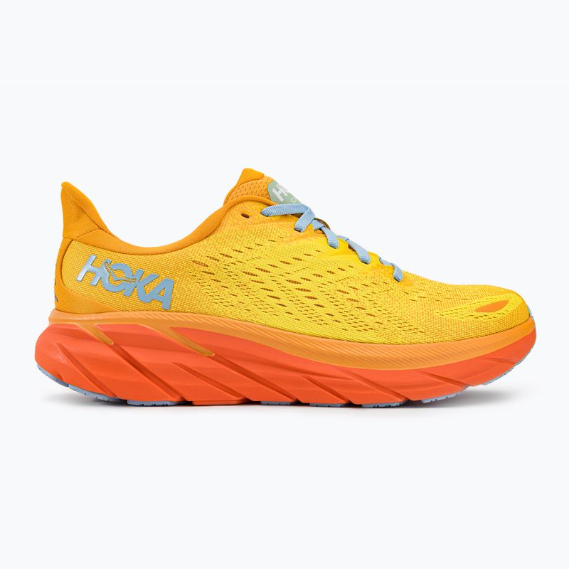 Scarpe da corsa da uomo HOKA Clifton 8, giallo radioso/mais 2