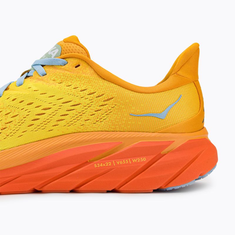 Scarpe da corsa da uomo HOKA Clifton 8, giallo radioso/mais 7