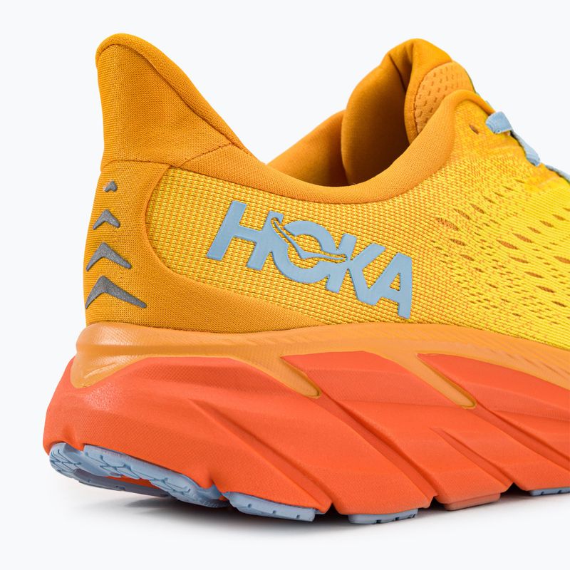 Scarpe da corsa da uomo HOKA Clifton 8, giallo radioso/mais 9