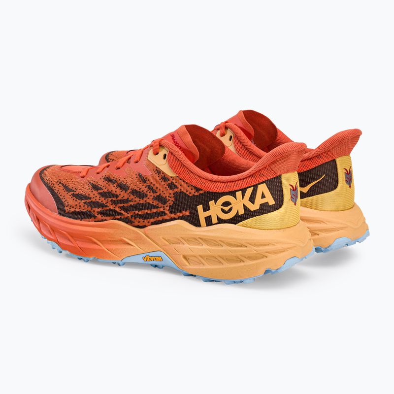 Scarpe da corsa da uomo HOKA Speedgoat 5 puffin's bill/giallo ambra 4