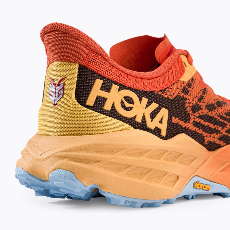 Scarpe da corsa da uomo HOKA Speedgoat 5 puffin's bill/giallo ambra 8