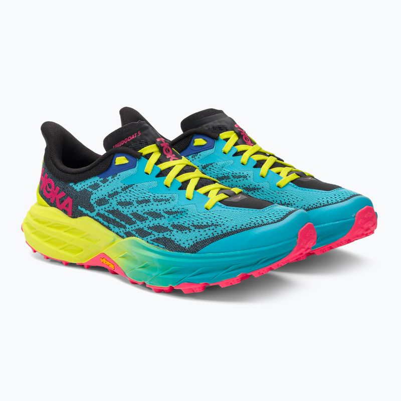 Scarpe da corsa da uomo HOKA Speedgoat 5 blu scuba/nero 3