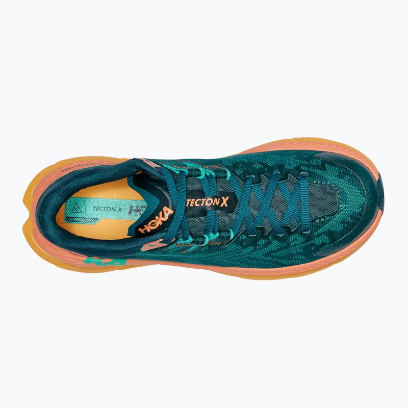 Scarpe da corsa da donna HOKA Tecton X deep teal/water garden 9