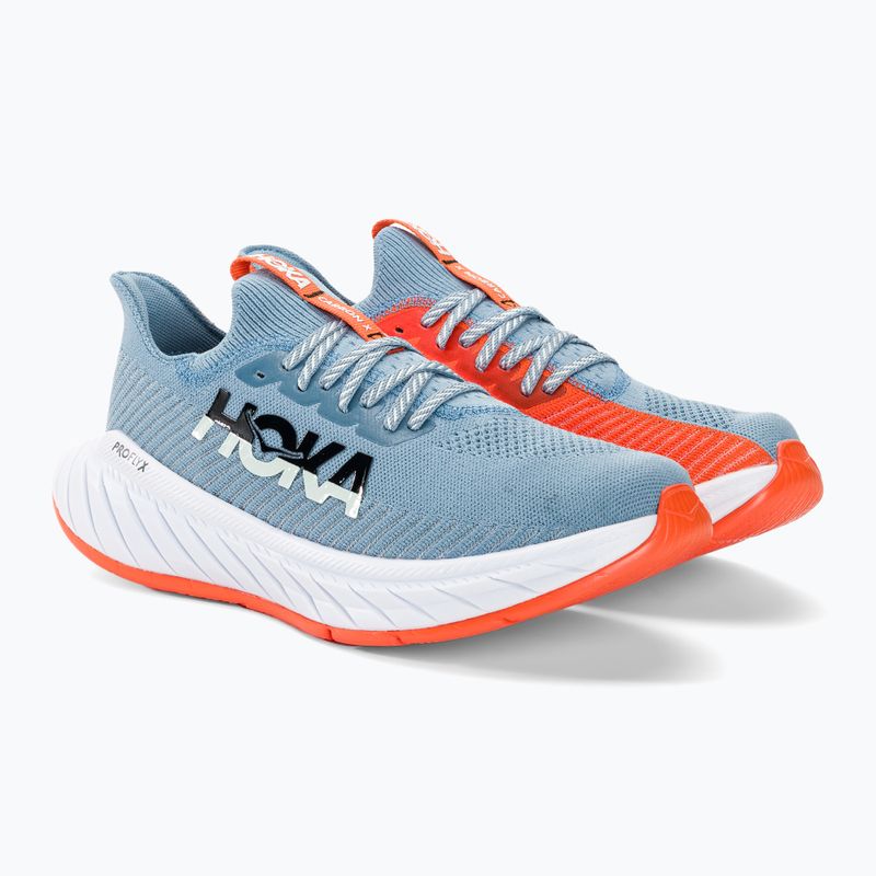 Scarpe da corsa da uomo HOKA Carbon X 3 mountain spring/puffin's bill 4