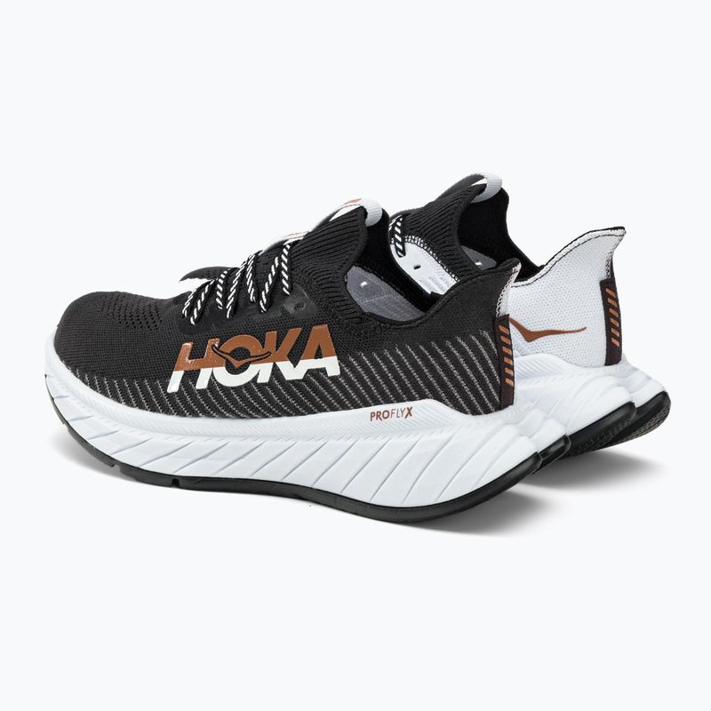 Scarpe da corsa da uomo HOKA Carbon X 3 nero/bianco 4