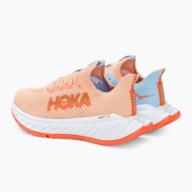 Scarpe da corsa da donna HOKA Carbon X 3 peach parfait/summer song 4