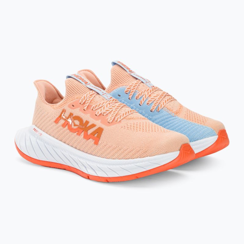 Scarpe da corsa da donna HOKA Carbon X 3 peach parfait/summer song 5