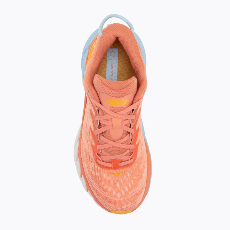 Scarpe da corsa da donna HOKA Gaviota 4 shell parfait coral/peach 6