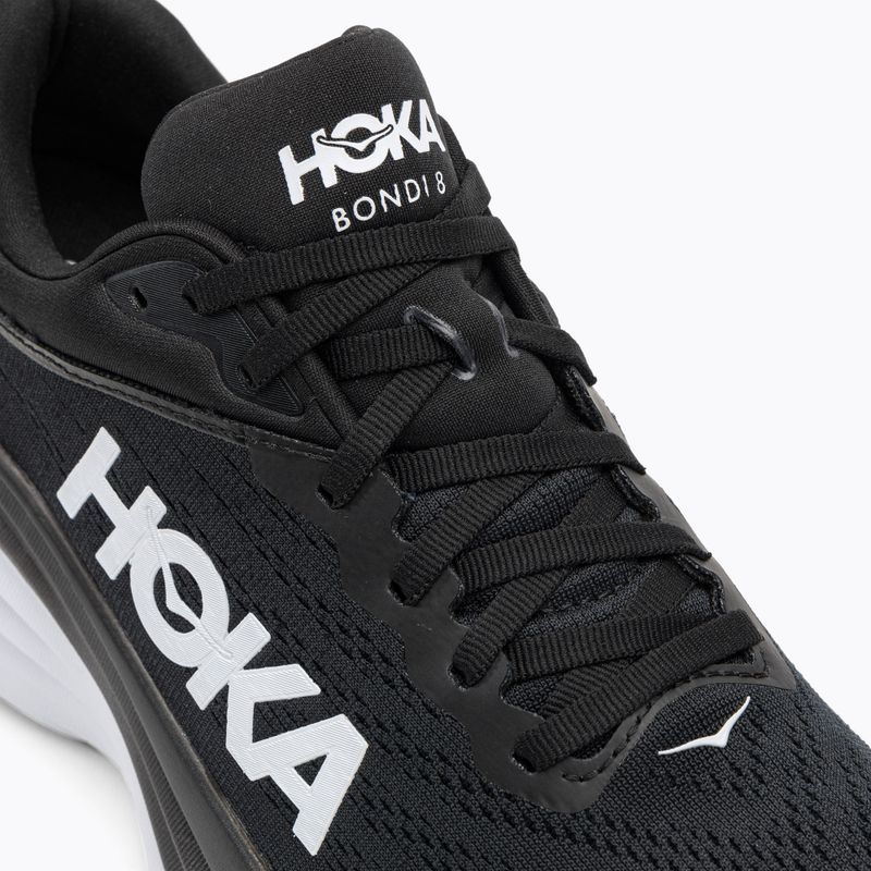 Scarpe da corsa da uomo HOKA Bondi 8 nero/bianco 8