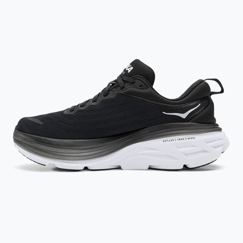 Scarpe da corsa da uomo HOKA Bondi 8 nero/bianco 10