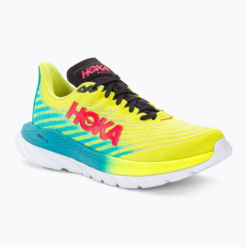 HOKA Mach 5 scarpe da corsa uomo sera primula/blu scuba